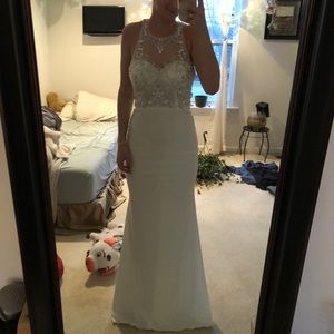 White prom dress